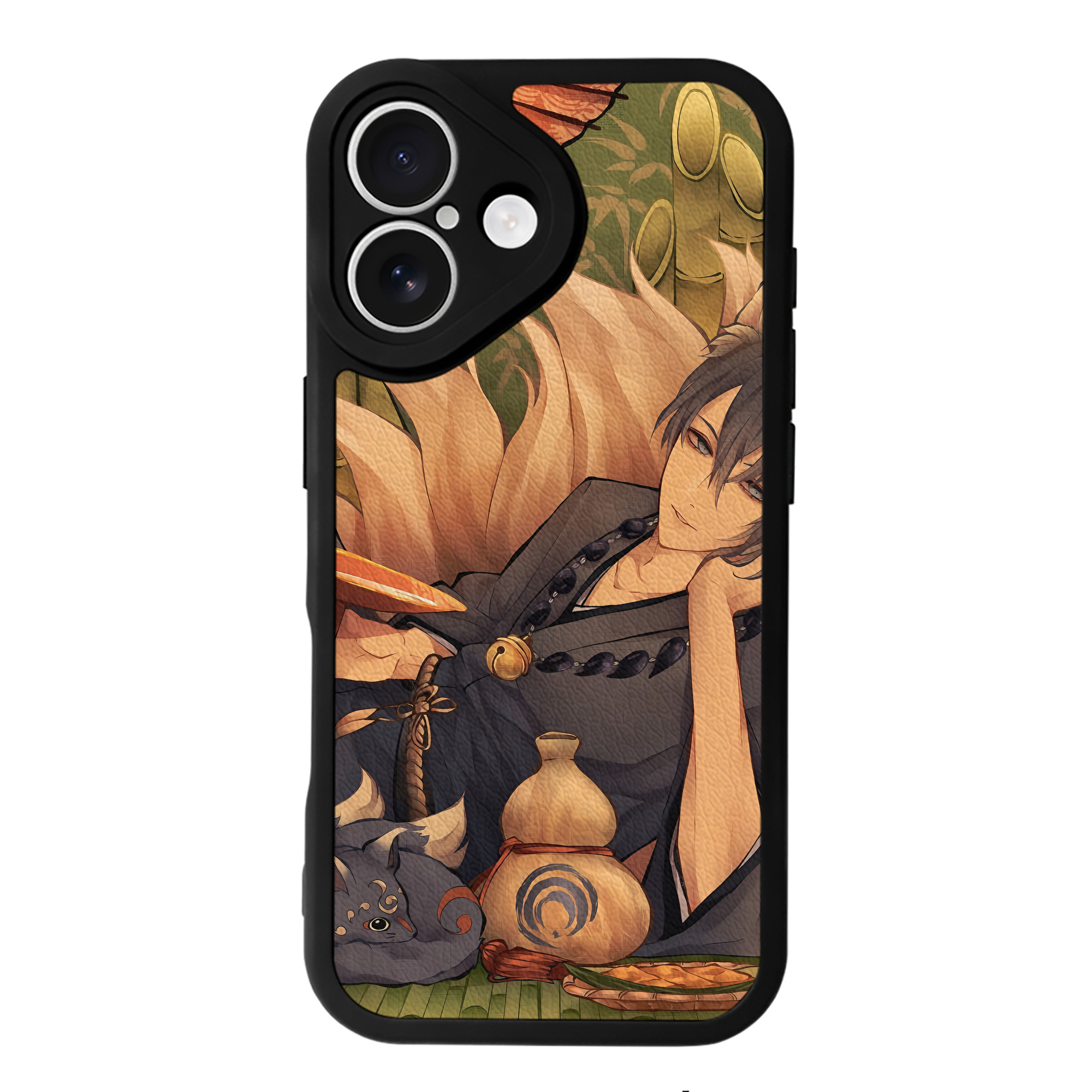 （画像用） 刀剣乱舞 Touken Ranbu 【iPhone 16シリーズ対応】シリコンスマホケース（レザー調） 材質：シリコン